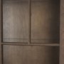 71723-AB - Cromwell Spiral Turned Display Cabinet | Mid-Brown Wood