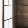71723-AB - Cromwell Spiral Turned Display Cabinet | Mid-Brown Wood