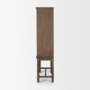 71723-AB - Cromwell Spiral Turned Display Cabinet | Mid-Brown Wood