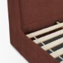 71739-ABC - Solene Upholstered King Bed w/ Footbed | Curved Headboard | Burgundy Fabric