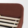 71739-ABC - Solene Upholstered King Bed w/ Footbed | Curved Headboard | Burgundy Fabric