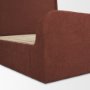 71739-ABC - Solene Upholstered King Bed w/ Footbed | Curved Headboard | Burgundy Fabric