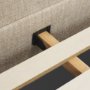 71740-ABC - Solene Upholstered King Bed w/ Footbed | Curved Headboard | Oatmeal Fabric