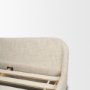71740-ABC - Solene Upholstered King Bed w/ Footbed | Curved Headboard | Oatmeal Fabric