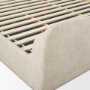 71740-ABC - Solene Upholstered King Bed w/ Footbed | Curved Headboard | Oatmeal Fabric
