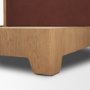 71742-ABC - Holden Upholstered King Bed | Shelter Headboard | Burgundy Performance Fabric