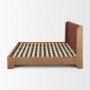 71742-ABC - Holden Upholstered King Bed | Shelter Headboard | Burgundy Performance Fabric