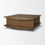 71743 - Boden 42" Square Wood Coffee Table w/ Open Shelf