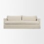 71777 - Ellington Slipcovered Slope Arm Sofa | 3 Seater | Cream Fabric