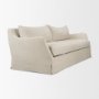 71777 - Ellington Slipcovered Slope Arm Sofa | 3 Seater | Cream Fabric