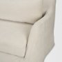 71777 - Ellington Slipcovered Slope Arm Sofa | 3 Seater | Cream Fabric