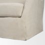 71777 - Ellington Slipcovered Slope Arm Sofa | 3 Seater | Cream Fabric