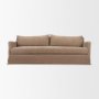 71778 - Ellington Slipcovered Slope Arm Sofa | 3 Seater | Stonewashed Latte Fabric