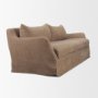 71778 - Ellington Slipcovered Slope Arm Sofa | 3 Seater | Stonewashed Latte Fabric