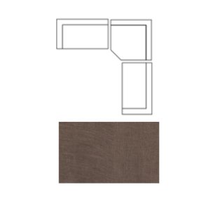 Warner Channel 3 Piece Sofa Set w/Corner Piece