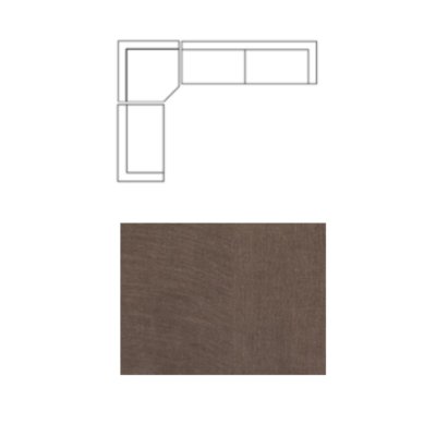 718201-D - Warner Channel 3 Piece Sofa Set w/Corner Piece