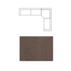 Warner Channel 3 Piece Sofa Set w/Corner Piece