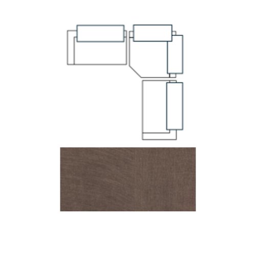 718202-C - Warner Channel 3 Piece Sofa Set w/Corner Piece w/Back Cushions