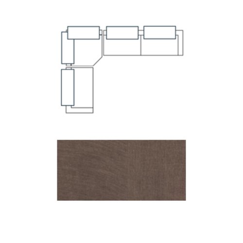 718202-D - Warner Channel 3 Piece Sofa Set w/Corner Piece w/Back Cushions