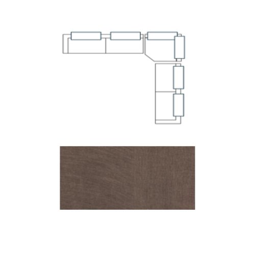 718202-F - Warner Channel 3 Piece Sofa Set w/Corner Piece w/Back Cushions