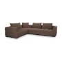 718202-H - Warner Channel 3 Piece Sofa Set w/S Corner Piece w/Back Cushions