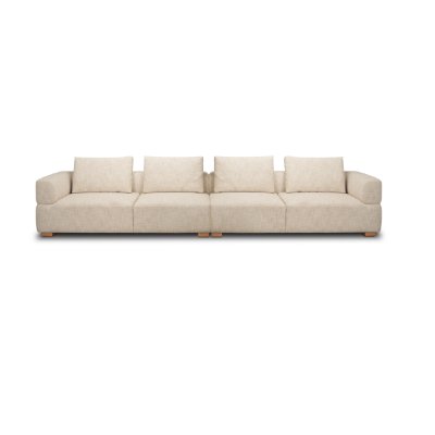 718232-B - Warner Channel 2 Piece Long Sofa Set w/Back Cushions