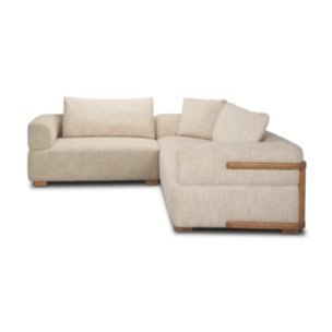 Warner Frame 3 Piece Sofa Set w/S Corner Piece w/Back Cushions