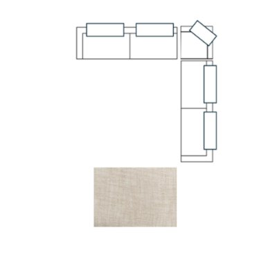 718232-J - Warner Channel 3 Piece Sofa Set w/S Corner Piece w/Back Cushions