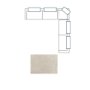 718232-J - Warner Channel 3 Piece Sofa Set w/S Corner Piece w/Back Cushions