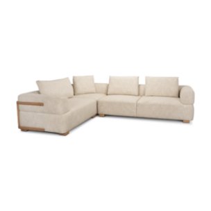 Warner Frame 3 Piece Sofa Set w/S Corner Piece w/Back Cushions