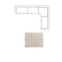 718231-E - Warner Channel 3 Piece Sofa Set w/Corner Piece