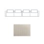 718222-B - Warner Stripe 2 Piece Long Sofa Set w/Back Cushions