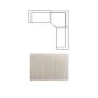 718221-C - Warner Stripe 3 Piece Sofa Set w/Corner Piece