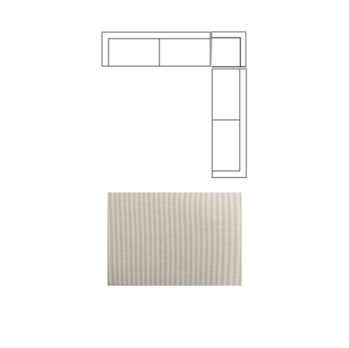 718221-J - Warner Channel 3 Piece Sofa Set w/S Corner Piece