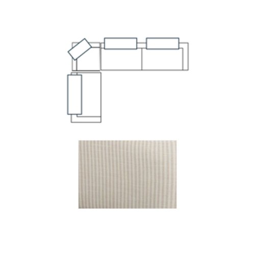 718222-H - Warner Channel 3 Piece Sofa Set w/S Corner Piece w/Back Cushions