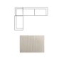 718221-H - Warner Channel 3 Piece Sofa Set w/S Corner Piece