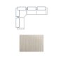 718222-D - Warner Stripe 3 Piece Sofa Set w/Corner Piece w/Back Cushions