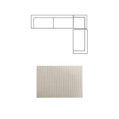 718221-I - Warner Channel 3 Piece Sofa Set w/S Corner Piece