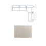 718222-E - Warner Stripe 3 Piece Sofa Set w/Corner Piece w/Back Cushions