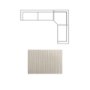 718221-E - Warner Stripe 3 Piece Sofa Set w/Corner Piece