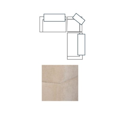 718212-G - Warner Quilt 3 Piece Sofa Set w/S Corner Piece w/Back Cushions