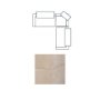 718212-G - Warner Quilt 3 Piece Sofa Set w/S Corner Piece w/Back Cushions
