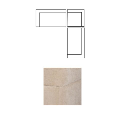 718211-G - Warner Quilt 3 Piece Sofa Set w/S Corner Piece