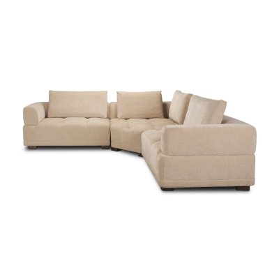 718212-C - Warner Quilt 3 Piece Sofa Set w/Corner Piece w/Back Cushions