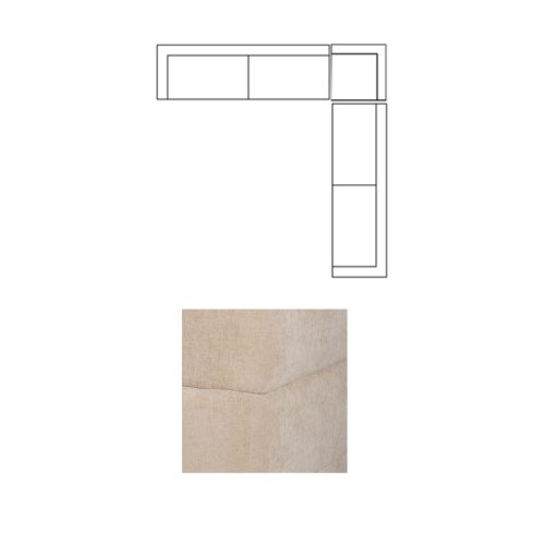 718211-J - Warner Quilt 3 Piece Sofa Set w/S Corner Piece