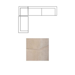 Warner Quilt 3 Piece Sofa Set w/S Corner Piece