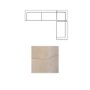 718211-I - Warner Quilt 3 Piece Sofa Set w/S Corner Piece