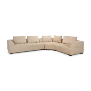 Warner Quilt 3 Piece Sofa Set w/Corner Piece w/Back Cushions