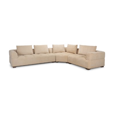 718212-E - Warner Quilt 3 Piece Sofa Set w/Corner Piece w/Back Cushions
