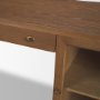 71718-AB - Winsford Two-Tone Oak Writing Desk w/ Glass Doors